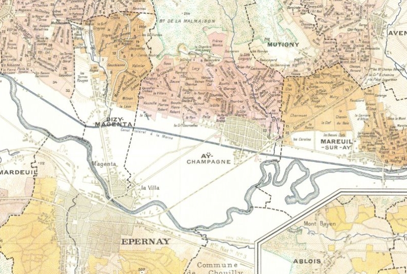 Les vins de Champagne - Carte Vallée de la Marne / Champagne Jean Marque Sélèque